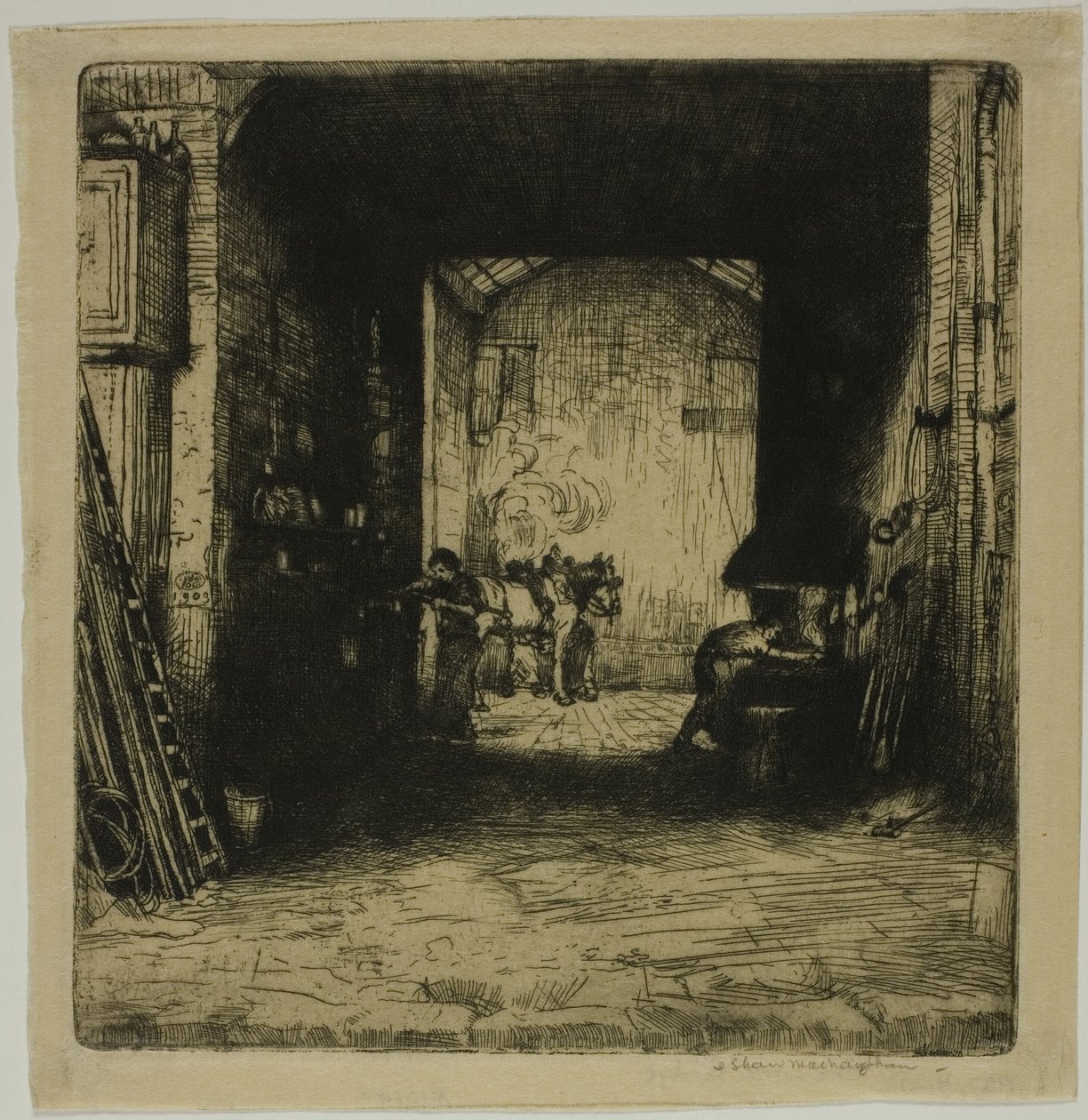 Lilla smedjan av Donald Shaw MacLaughlan