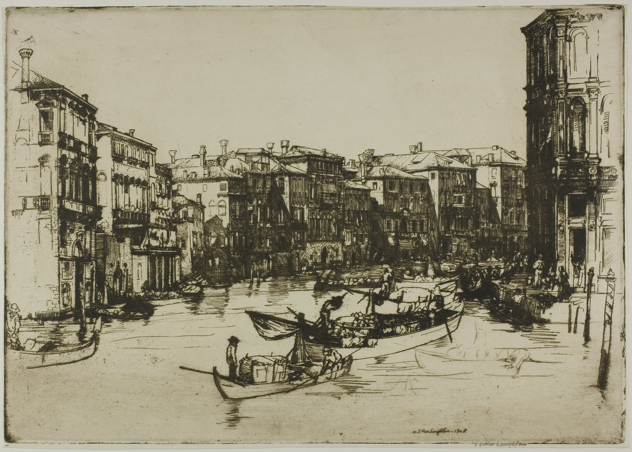 Marknaden, Venedig av Donald Shaw MacLaughlan