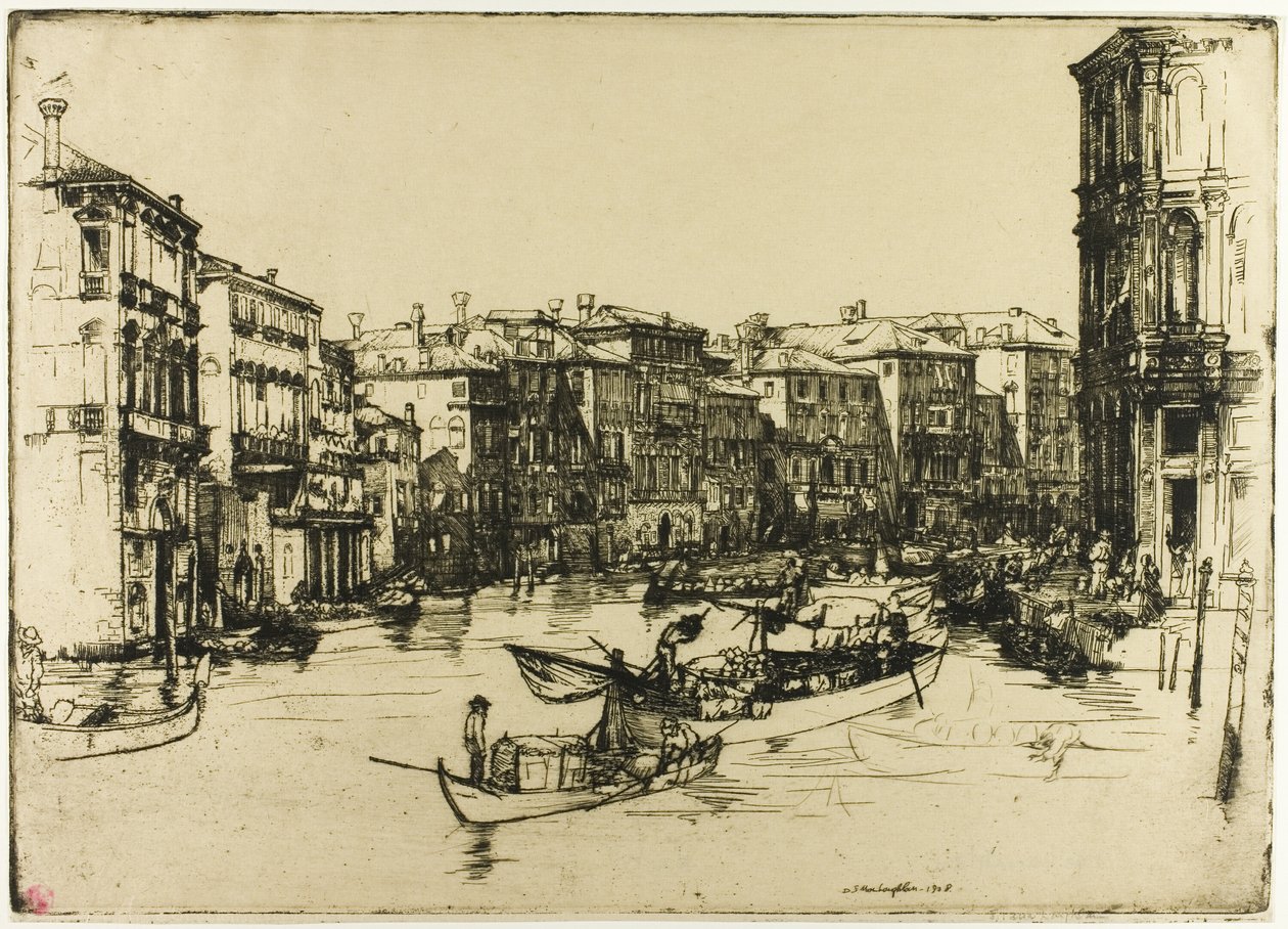 Marknaden, Venedig av Donald Shaw MacLaughlan