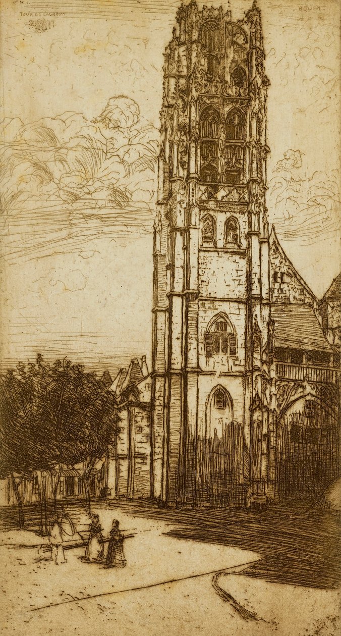 St. Laurent-tornet, Rouen av Donald Shaw MacLaughlan