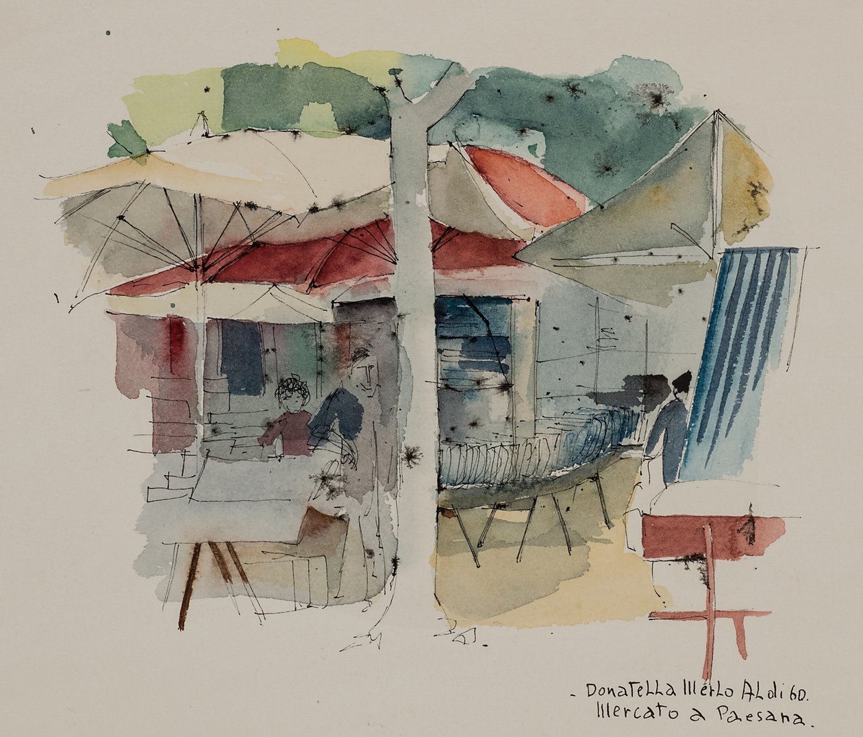 Marknad i Paesana av Donatella Merlo