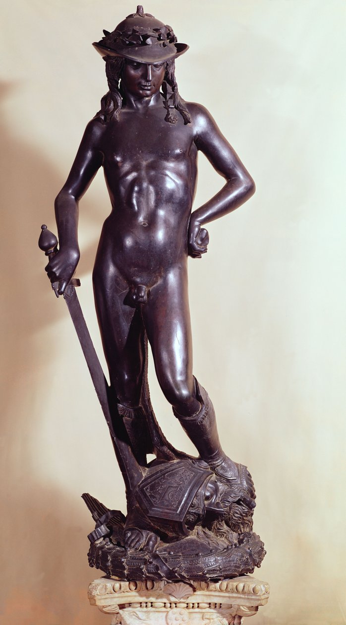 David, ca 1440 (brons) av Donatello