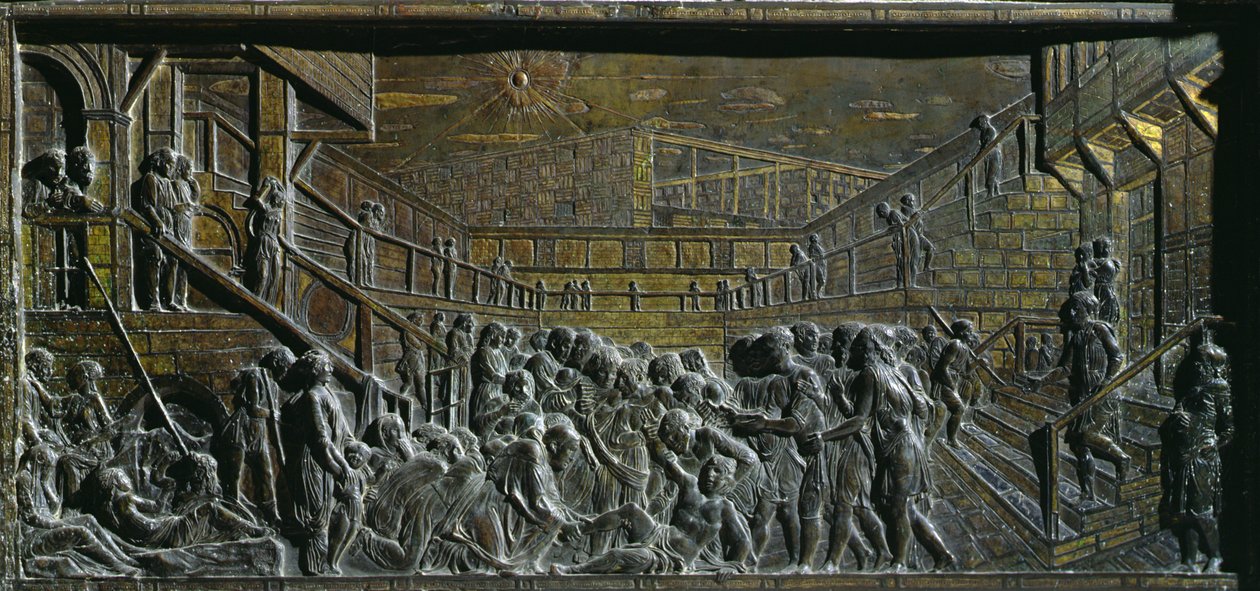 Huvudaltare (brons) av Donatello