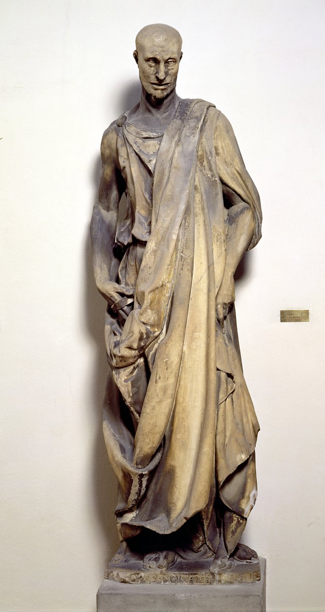 Profeten Habakkuk (Lo Zuccone) c.1423-36 (marmor) av Donatello