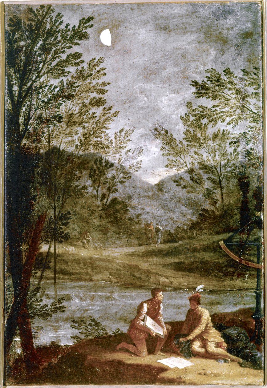 Astronomisk observation. 1711. (olja på duk) av Donato Creti