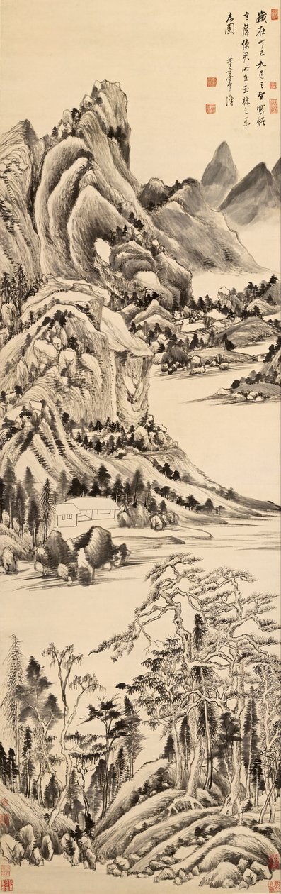 Bergslandskap av Dong Qichang