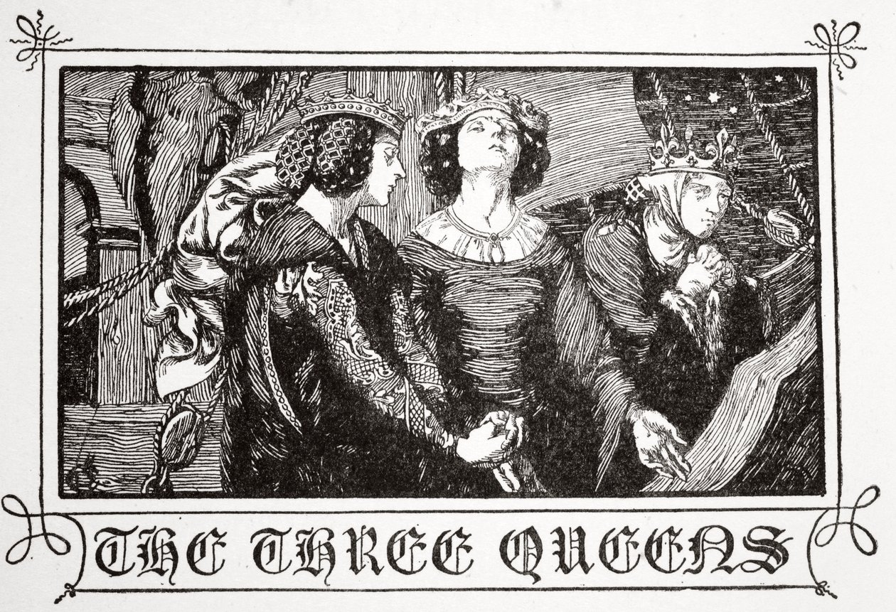 "De tre drottningarna", 1905. av Dora Curtis