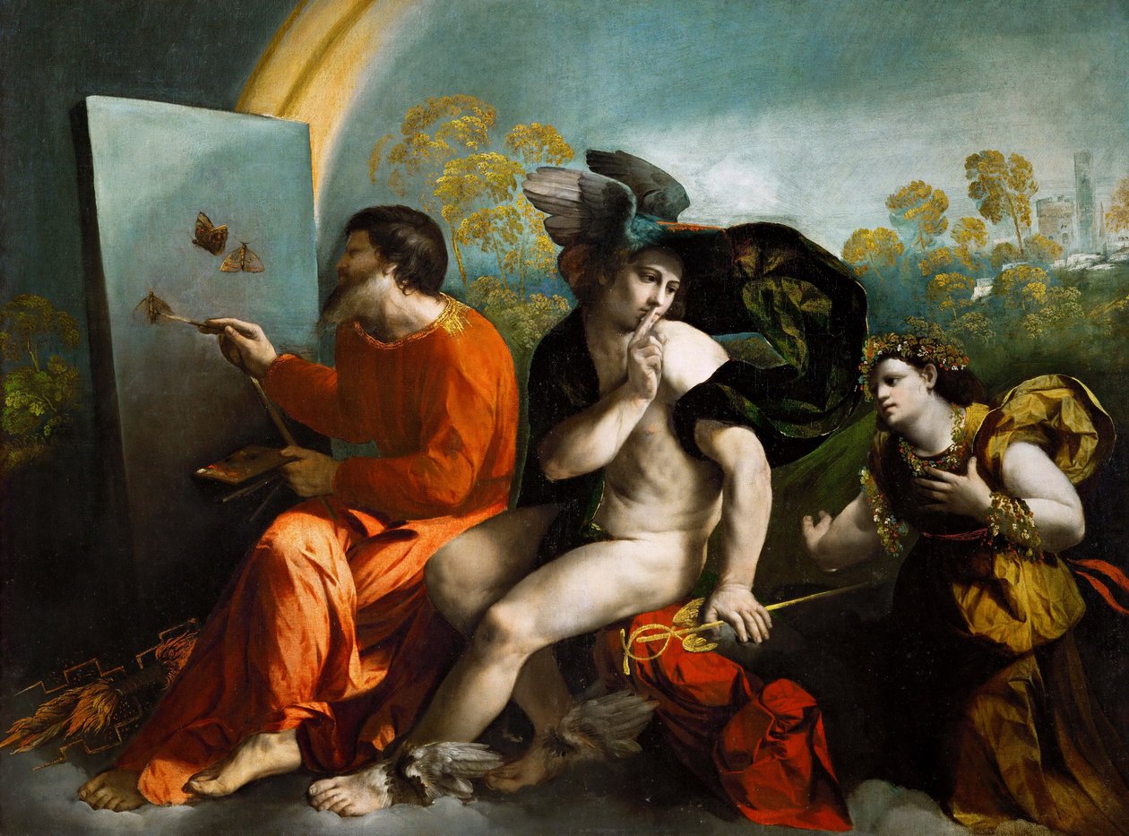 Jupiter, Merkurius och dygd av Dosso Dossi