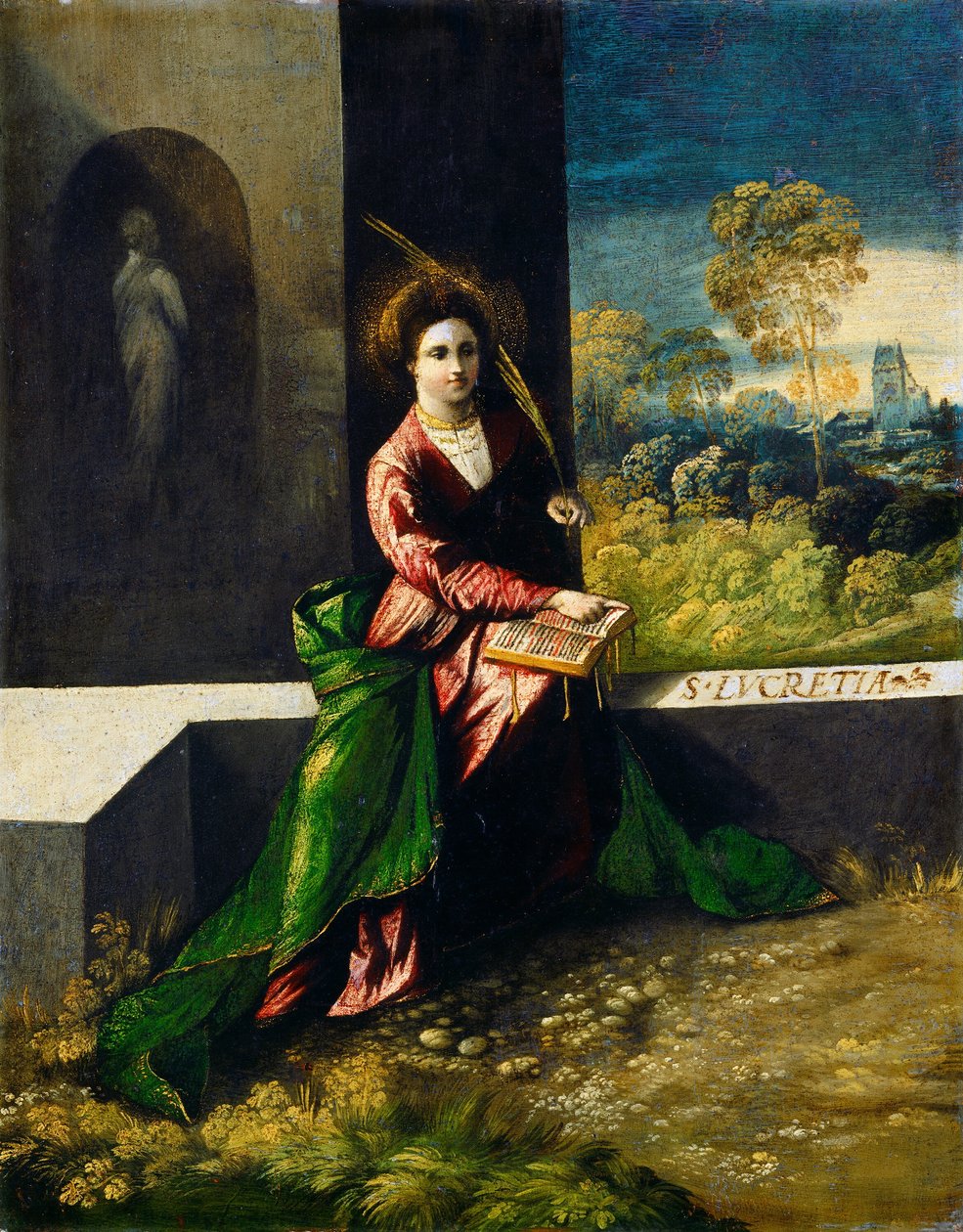 Saint Lucretia av Dosso Dossi