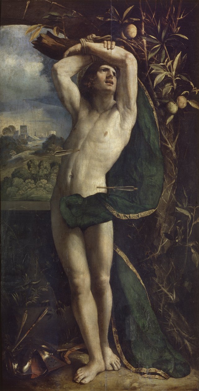 Sankt Sebastian av Dosso Dossi