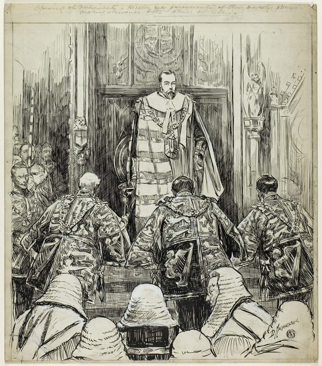 Parlamentets öppnande under Edward VII av Douglas Macpherson