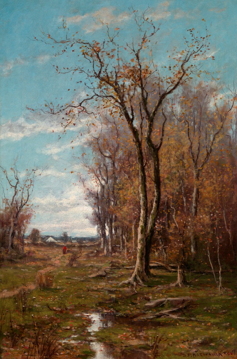 Höstlandskap, 1886. av Du Bois Fenelon Hasbrouck