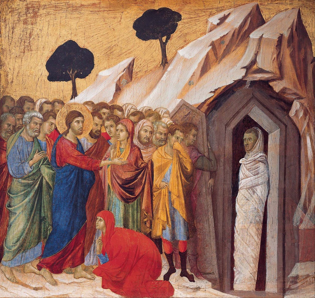 Lazarus uppståndelse av Duccio di Buoninsegna