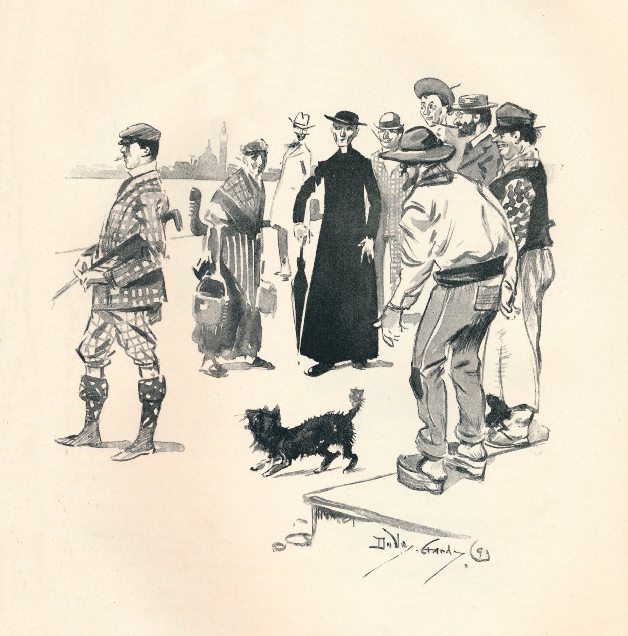 Knickerbockers i Venedig, 1893, 1894 av Dudley Hardy