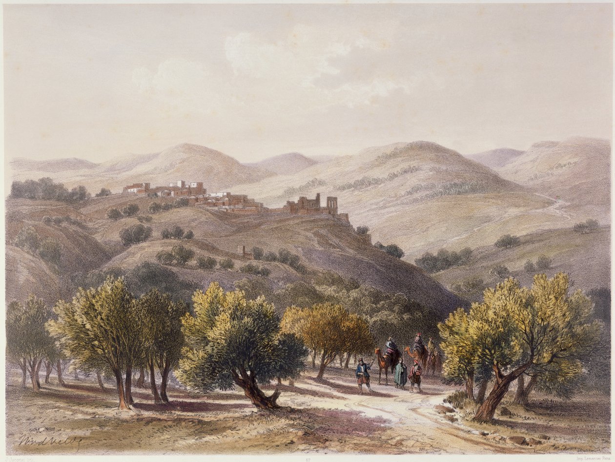 Samaria, graveret af Jean Jacottet (1806-c.1843) swed av Dutch School