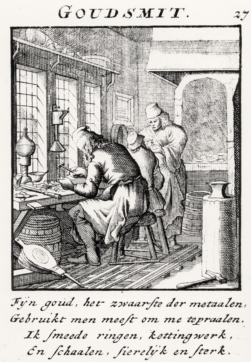 Guldsmeden, 1718 av Dutch School
