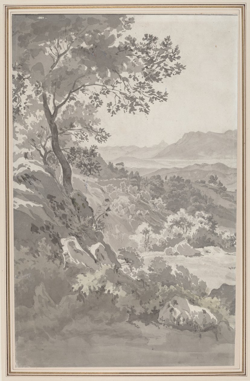 Valley i den italienska Campagna av Dutch 19th Century