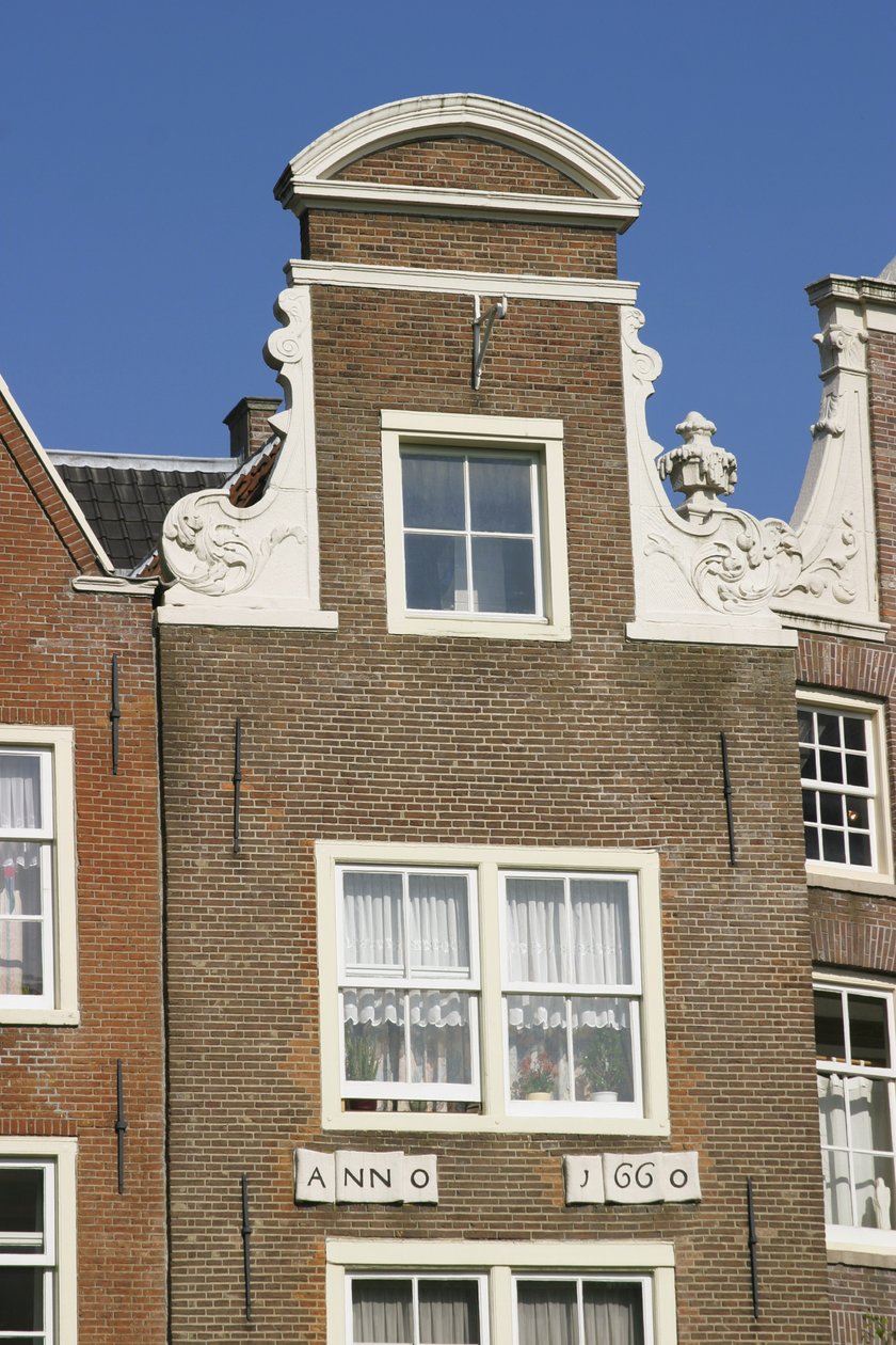 Holländskt gavelhus av Dutch School