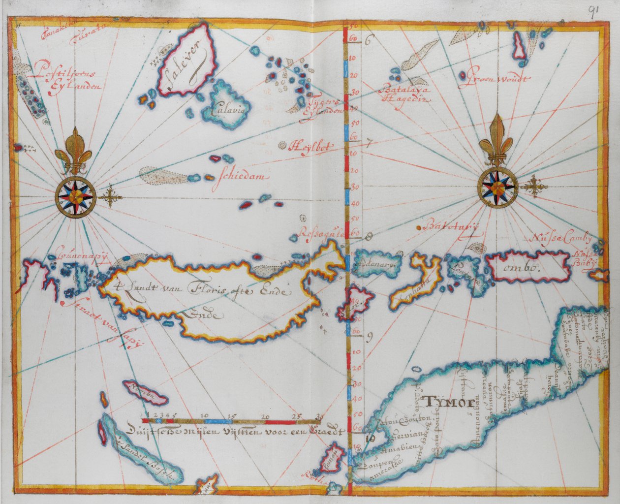 Ön Timor med omnejd. av Dutch School