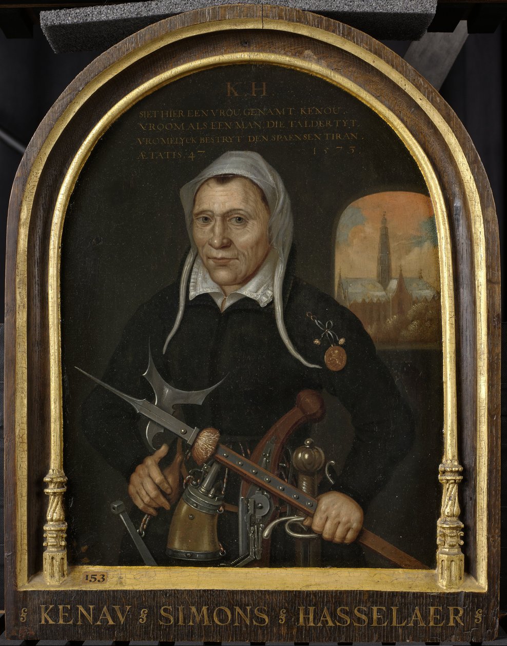 Plankenau Simonsdr Hasselaer, c.1590-1609 av Dutch School