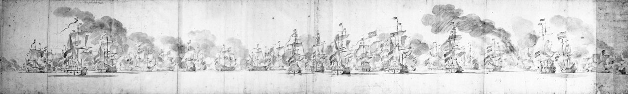 Slaget vid Solebay, 28 maj 1672 av Dutch School