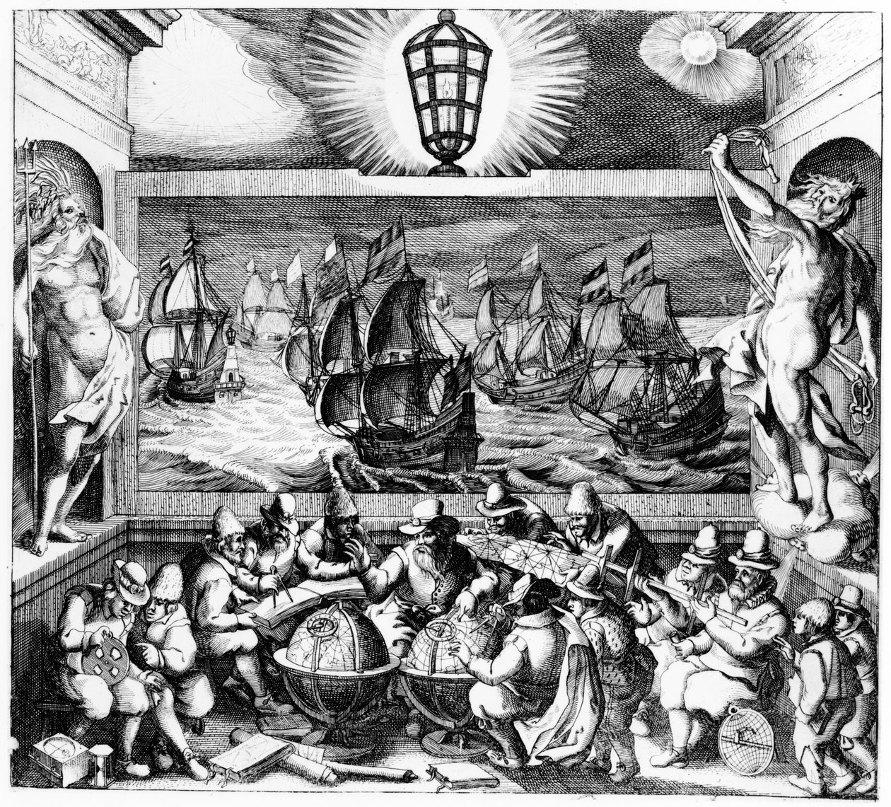 Navigationens ljus, 1608 av Dutch School