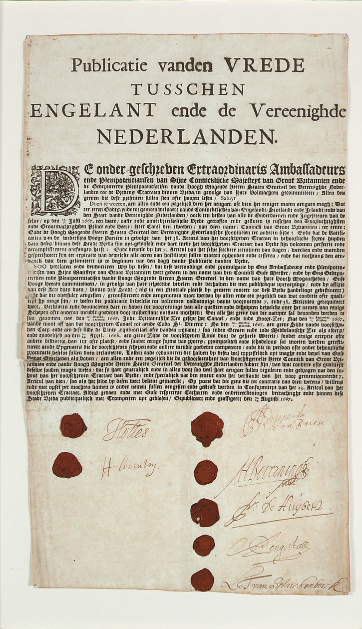 Bredafördraget av Dutch School