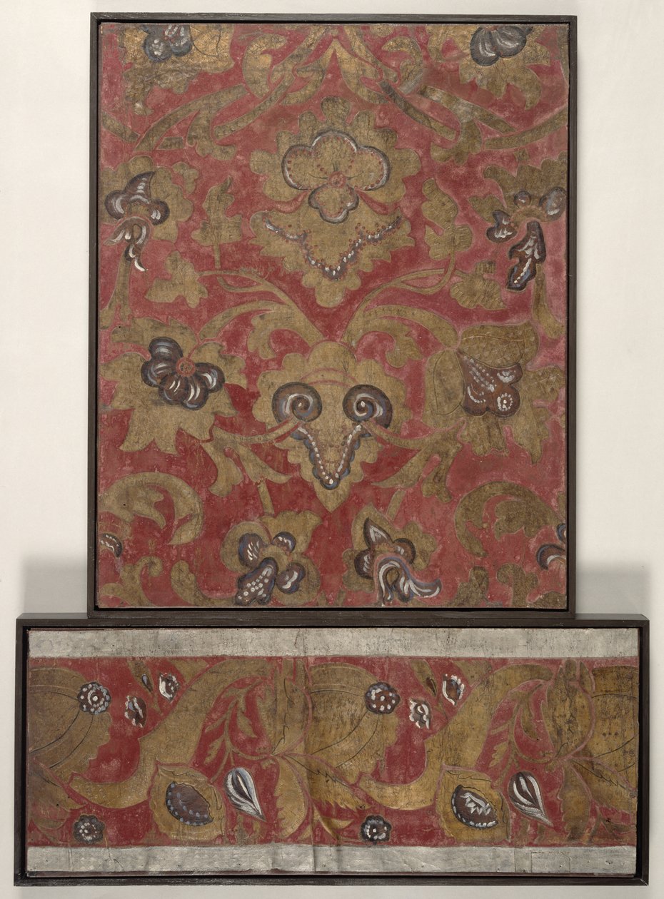 Wallpaper Design, c.1700 (leather) av Dutch School
