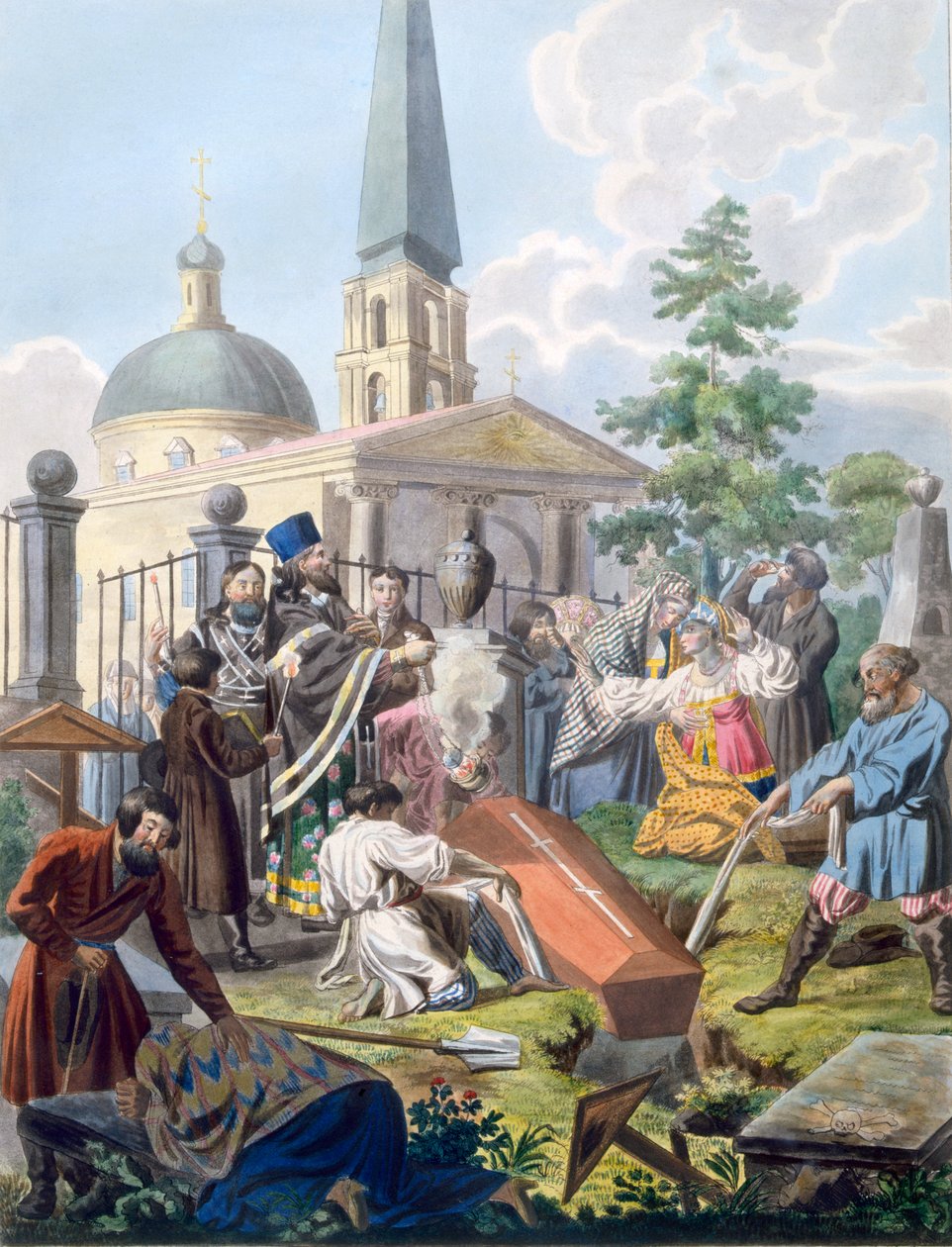 Begravningen, 1812-13 av E. Karnejeff