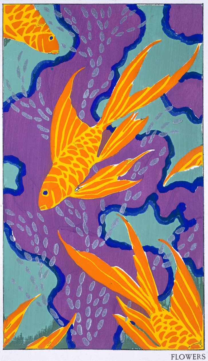 Fiskmotiv, sent 1920-tal av EA Seguy