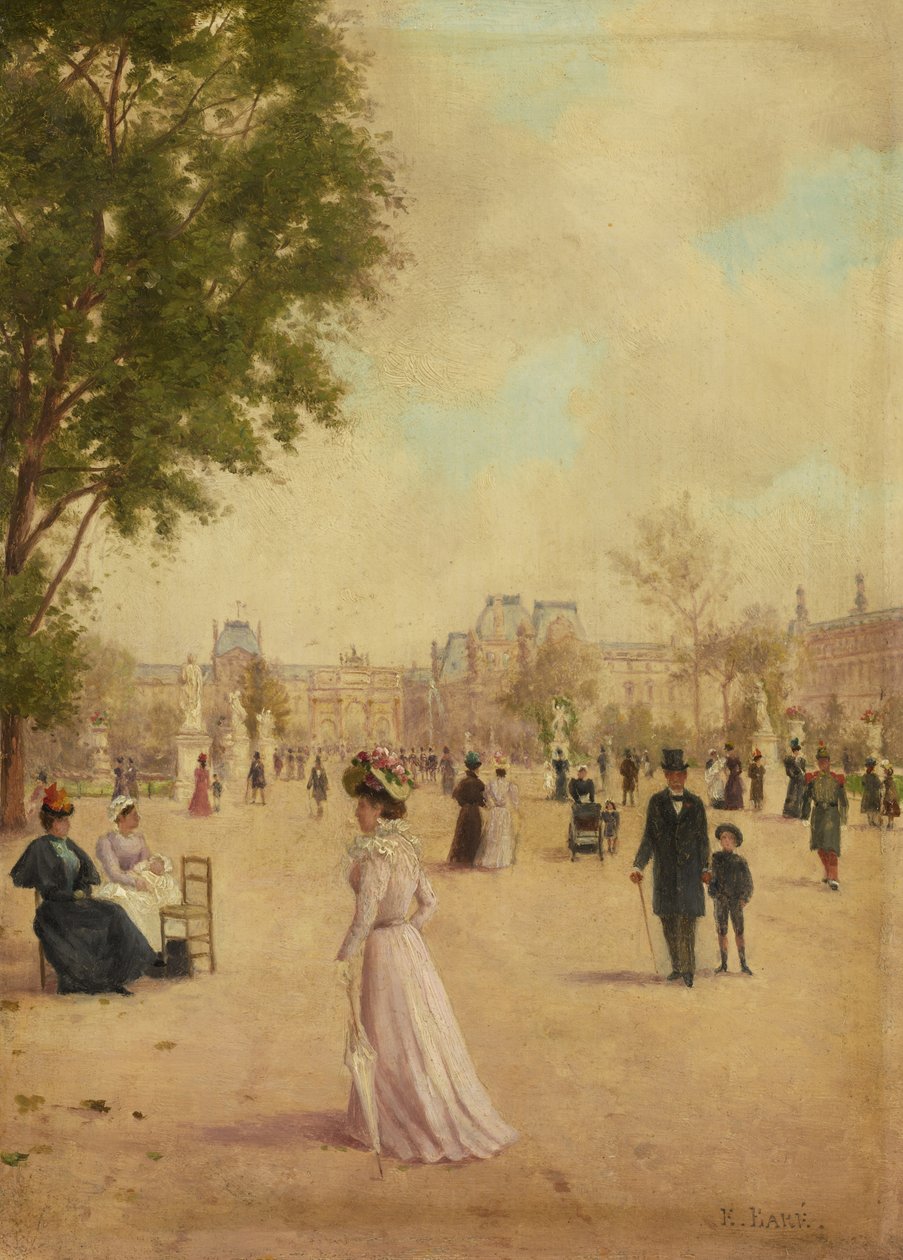 Tuilerierna, efter 1883 av E. Baré