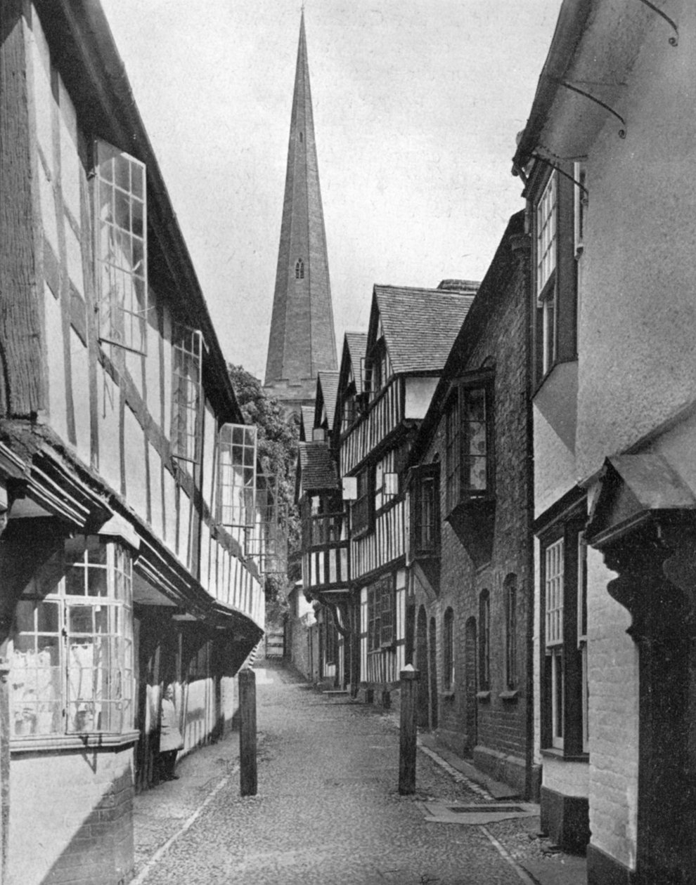 Church Lane, Ledbury, Herefordshire, 1924-1926. av E. Bastard