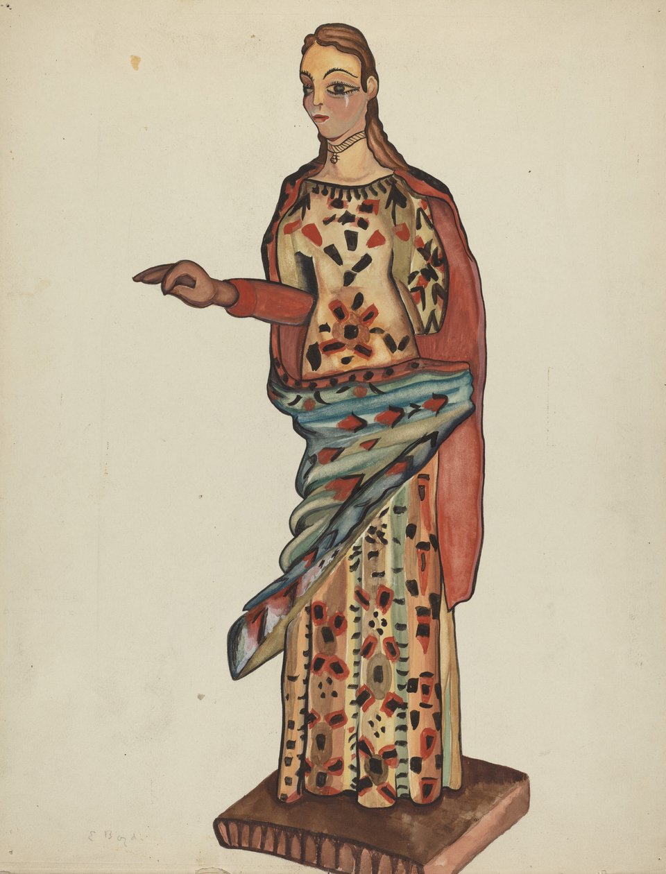 Bulto (Träfigur av helgon) av E. Boyd