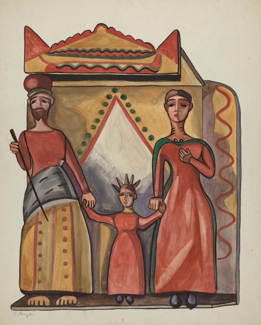 Bulto - Heliga familjen, 19351942. av E. Boyd