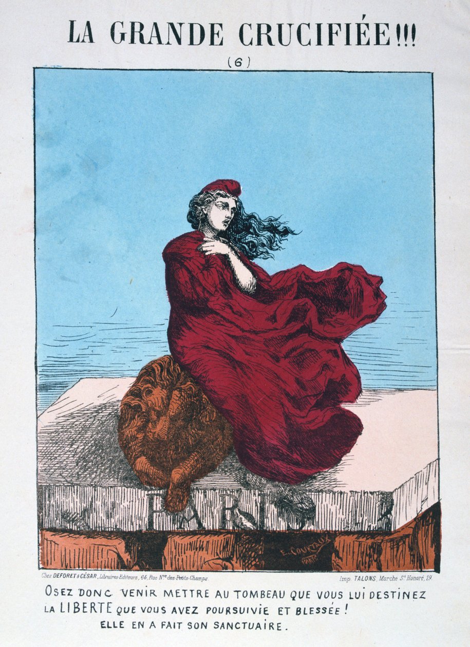 Allegori över det republikanska Frankrike, 1871. av E. Courtaux