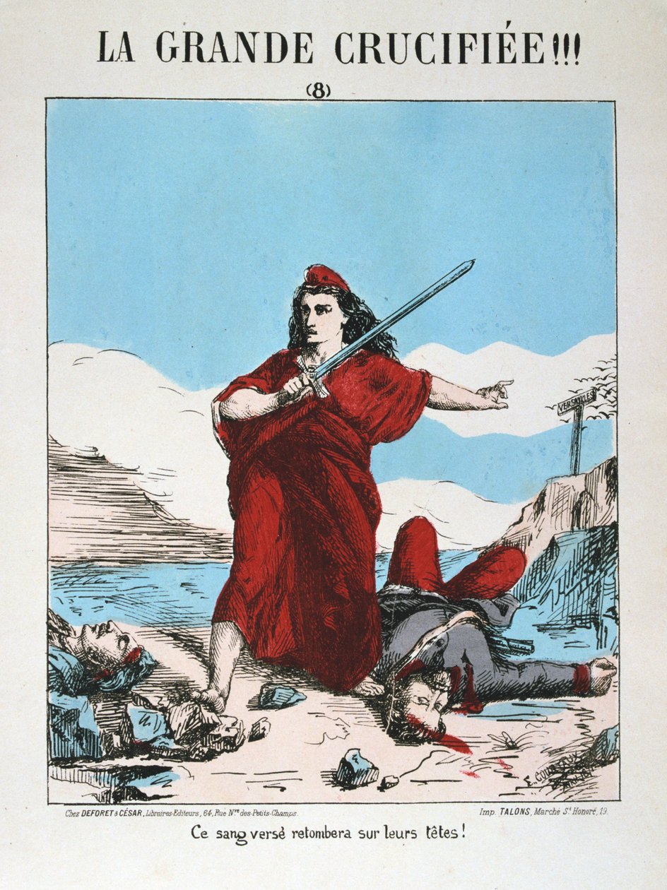Allegori över det republikanska Frankrike, 1871. av E. Courtaux
