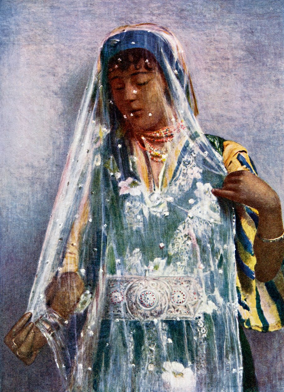 En arabisk brud. av E Frechon