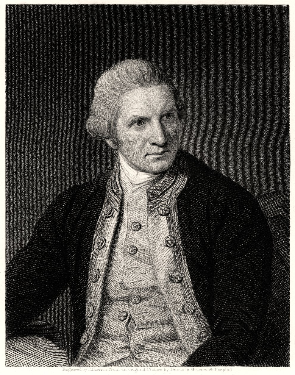 Kapten Cook, 1800-talet av E. Scriven