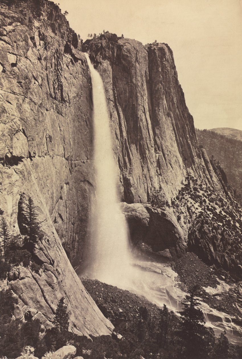 Yosemite Falls, 1868. av Eadweard Muybridge