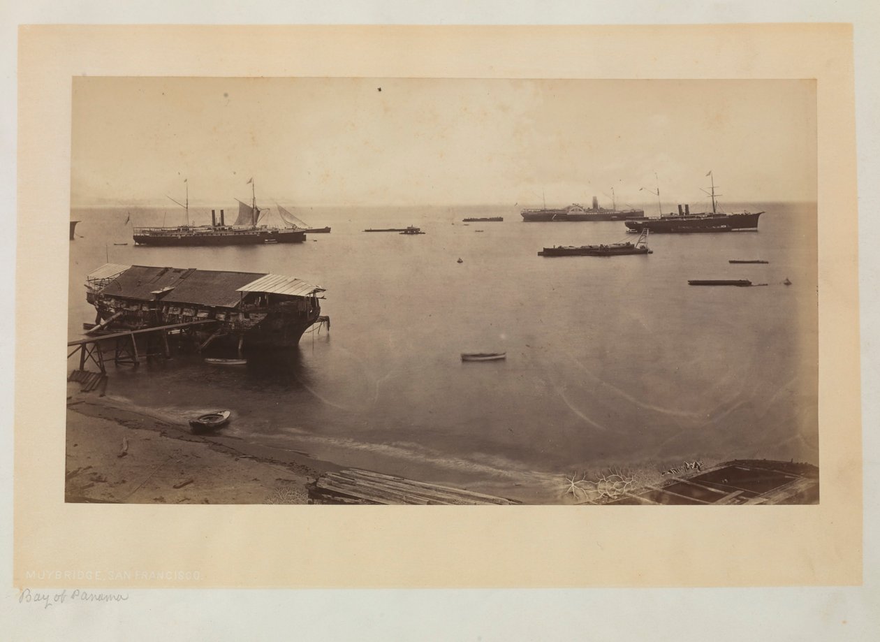 Panamabukten av Eadweard Muybridge