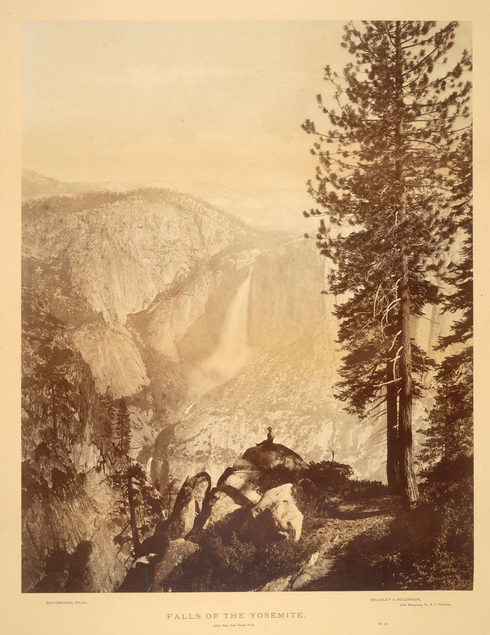 Falls of the Yosemite av Eadweard Muybridge