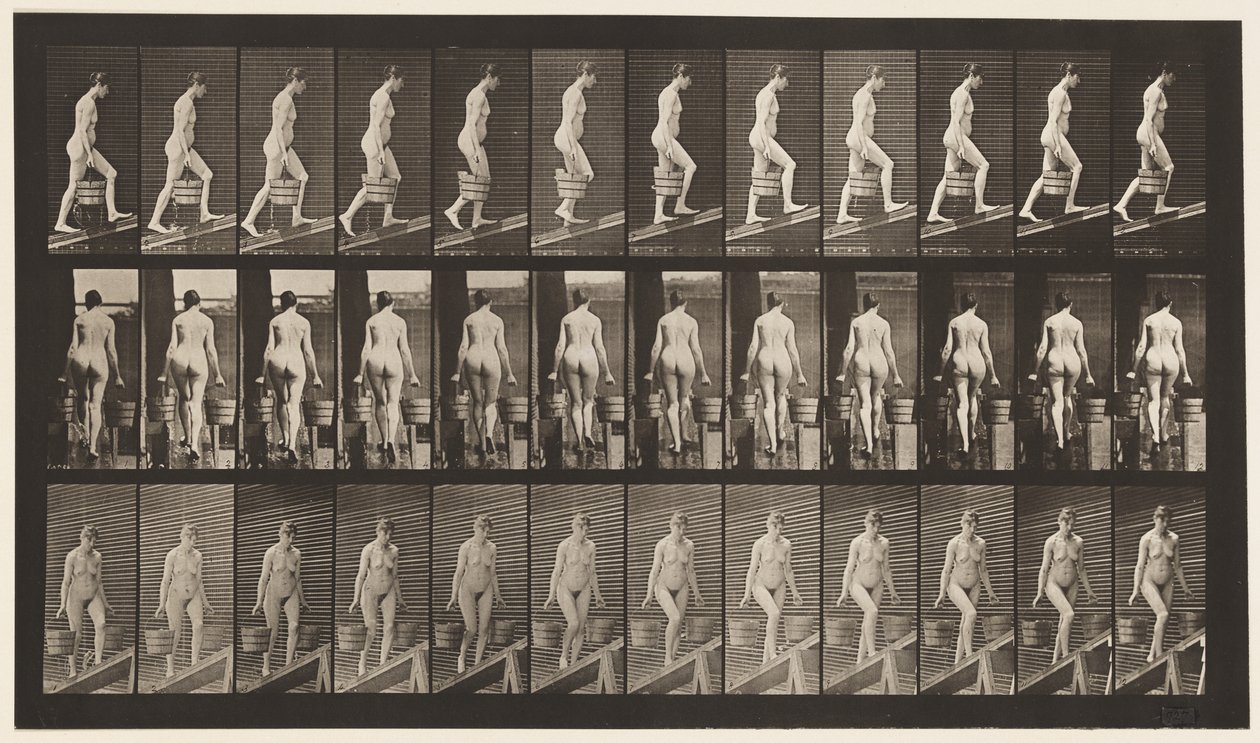 Plåt 81. Stigande lutning. av Eadweard Muybridge