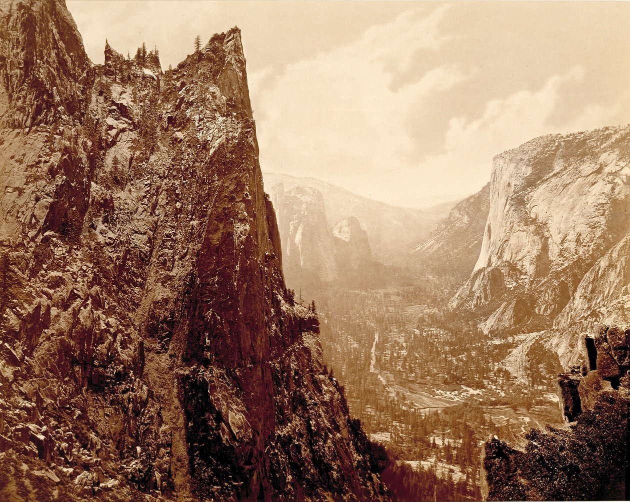Yosemites dalgång från Union Point av Eadweard Muybridge