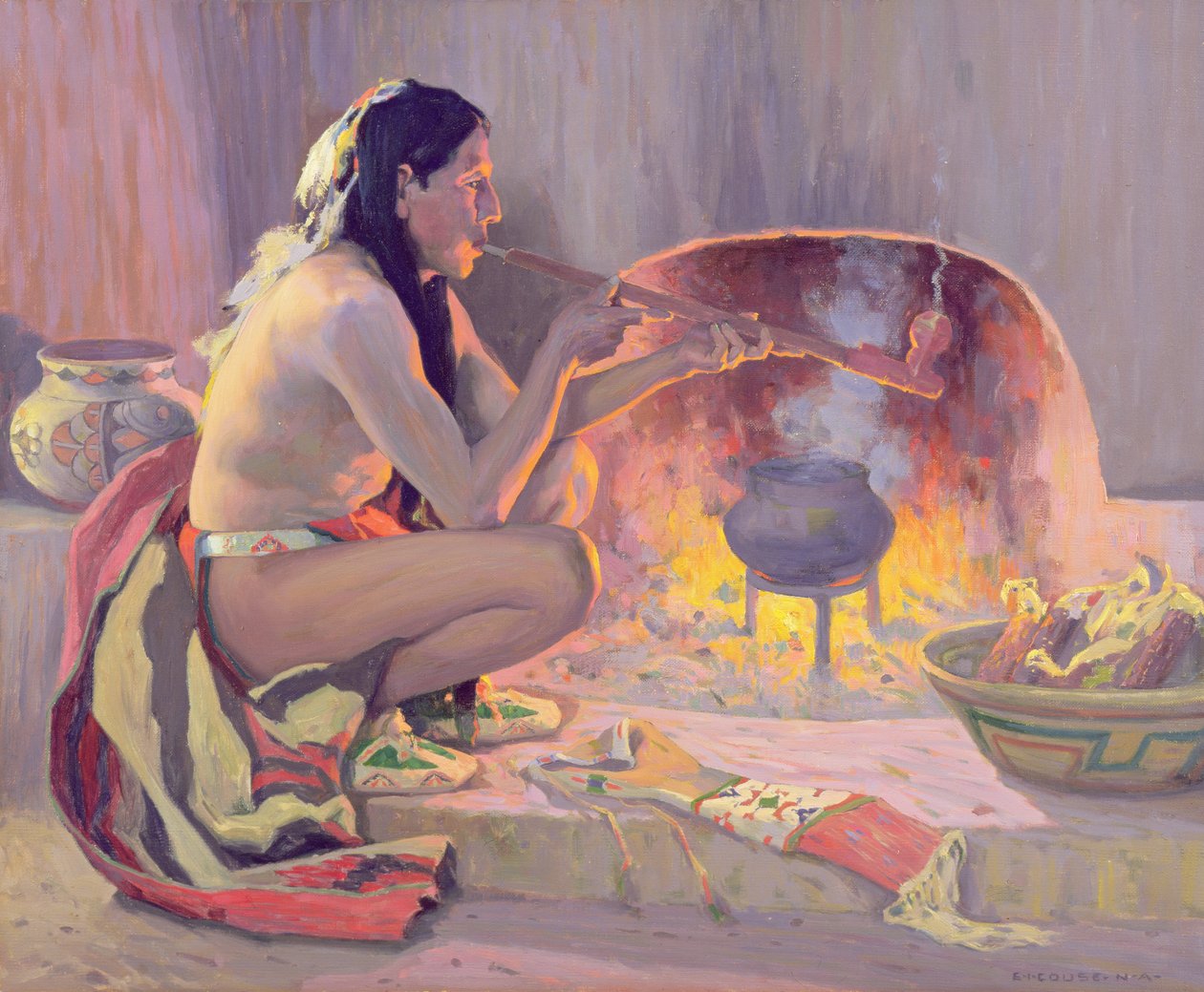 Rökpipa av Eanger Irving Couse