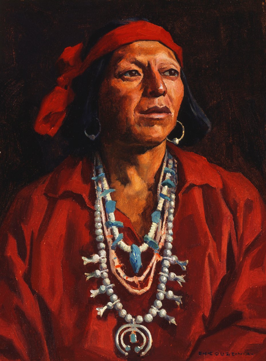John, Indian Village av Eanger Irving Couse
