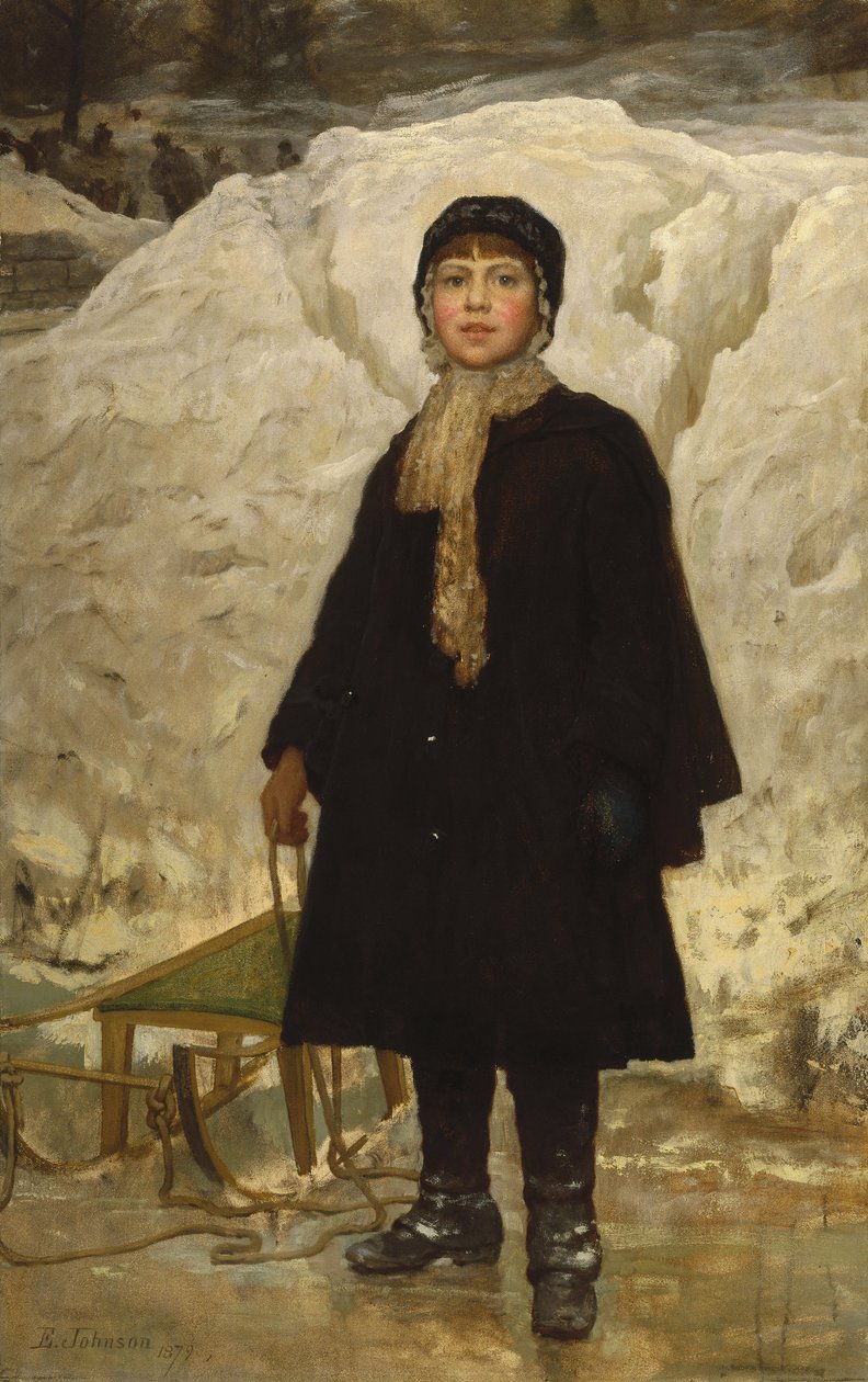 Porträtt av ett barn av Eastman Johnson