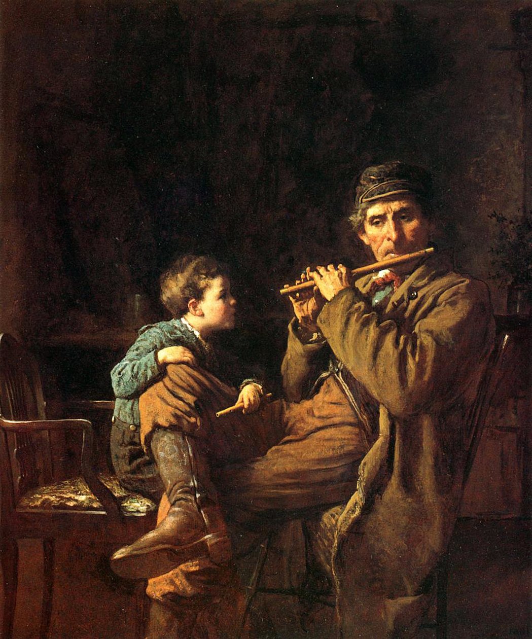 The Fifers, 1881 av Eastman Johnson
