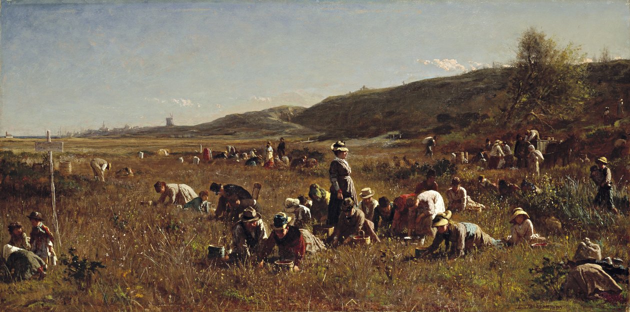 Tranbärsskörden. Ön Nantucket, 1880 av Eastman Johnson