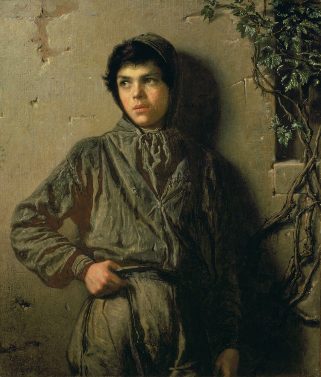 Savoyardpojken, 1853 av Eastman Johnson