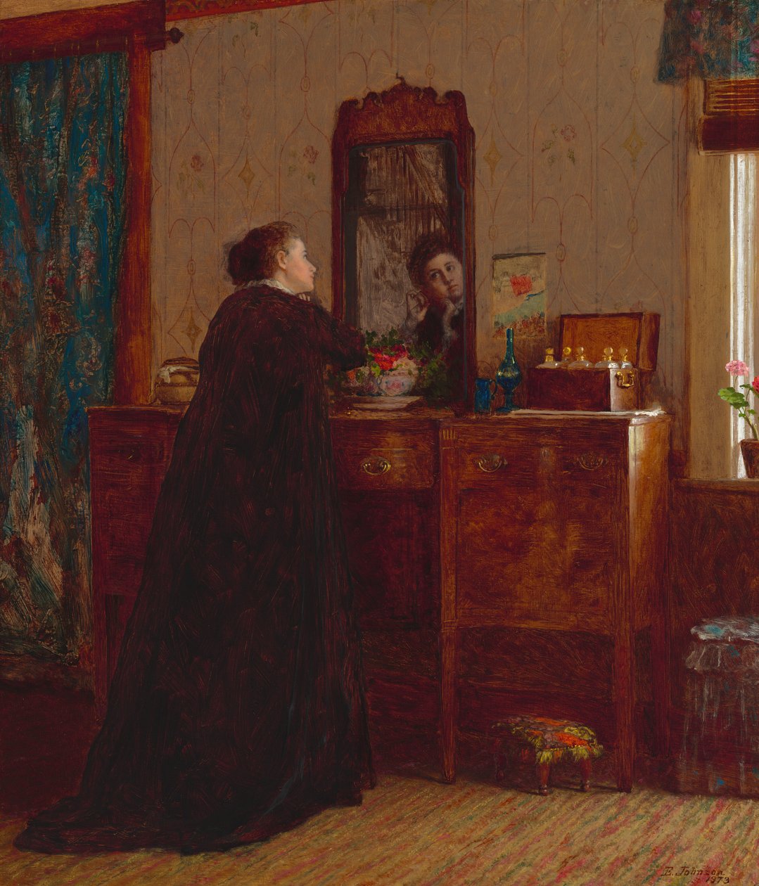 Toaletten, 1873. av Eastman Johnson